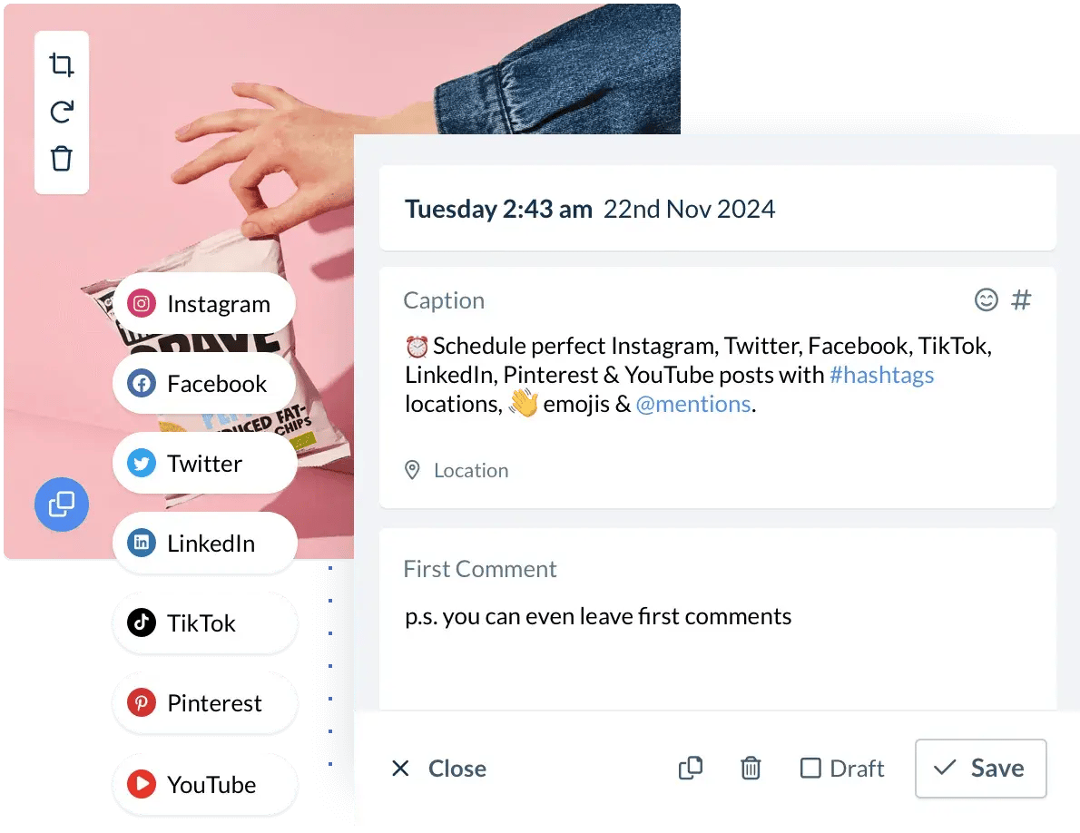 social media management tool, hopper